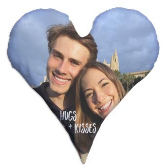 Heart photo cushion - Fully printed