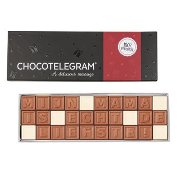 Personalised chocolate telegram