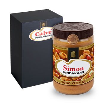 Calvé pindakaas pot met naam