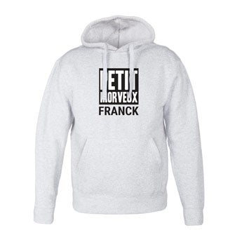 Sweat &agrave; capuche - Homme - Gris