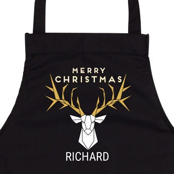 Delantal de cocina - Negro - Navidad