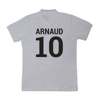 Polo personnalisé - Homme - Gris