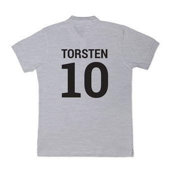 Poloshirt - Herren - Grau