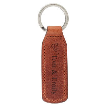 Leather keyring