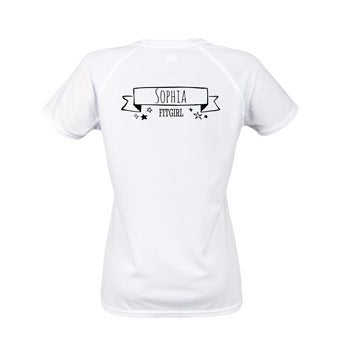 Camiseta deportiva para mujer - Blanco