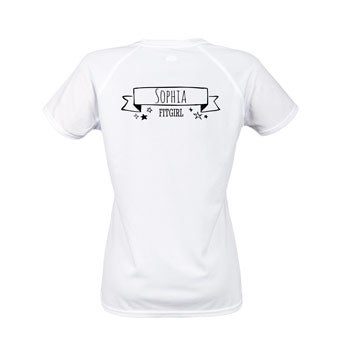 Dámské sportovní tričko - White