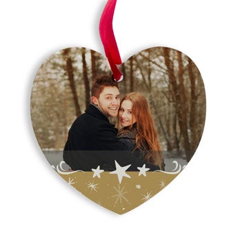 Decoraci&oacute;n de Navidad - Aluminio - Coraz&oacute;n