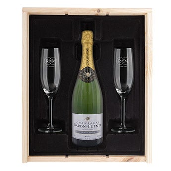 Champagnepakket met glas