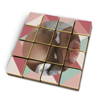 Foto op chocoladeblokjes