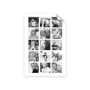Far & Jeg – Plakat med billedekollage (30x40)