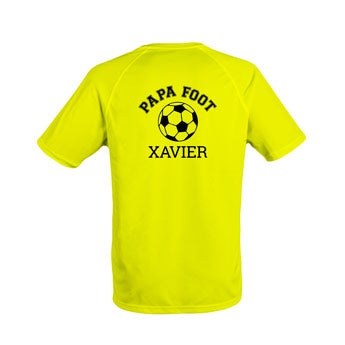 Maillot homme personnalisé - Jaune