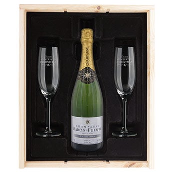 Champagnepakketten met glazen