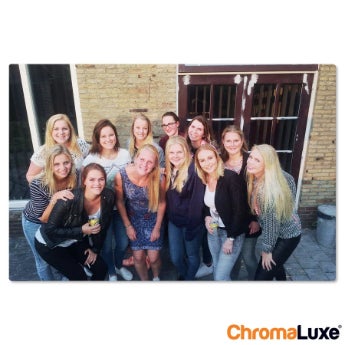 Tableau photo aluminium brossé - ChromaLuxe 