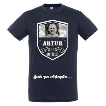 Koszulka męska - granatowa