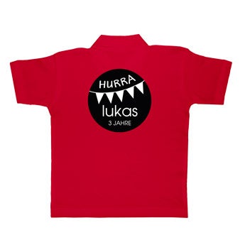 Kinder Poloshirt - Rot