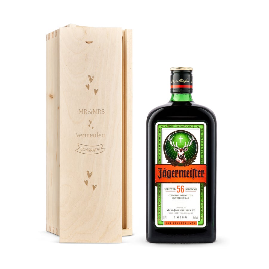 Jagermeister személyre szabott dobozban