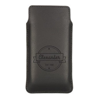 Housse portable cuir - M