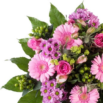 Boeket roze bloemen