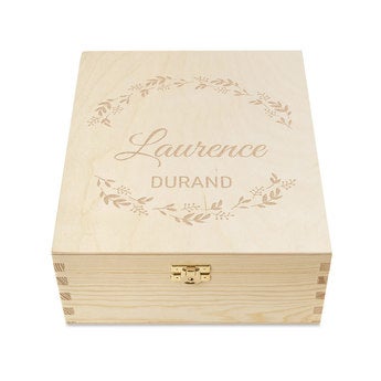 Boîte à thé - Tasse gravée