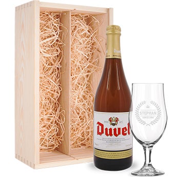 Üveg sör ajándék szett - Gravírozott