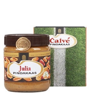 Calv&eacute; pindakaas pot met naam