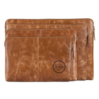 Pochette ordinateur cuir