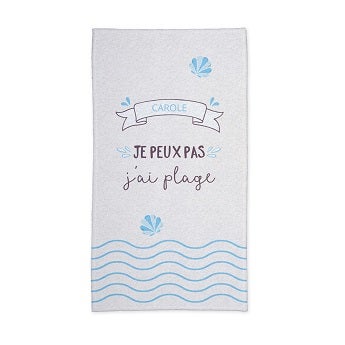 Serviettes de bain personnalis&eacute;es