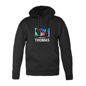Mannen hoodie - Zwart