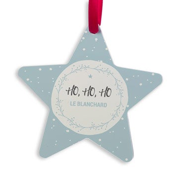 Décoration de Noël en aluminium - Étoile de Noël (jeu de 2)