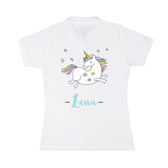 Polo personnalisé - Femme - Blanc