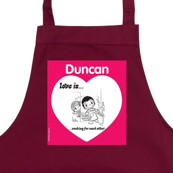 Delantal para enamorados - Amor es...