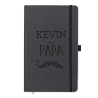 Vaderdag notitieboek - gravure