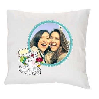 Coussin couleur imprim&eacute;