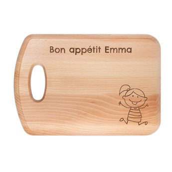 Planche à pain avec texte