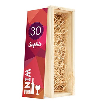 Caisse de vin personnalis&eacute;e