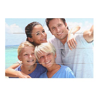 Impression photo sur planches en bois