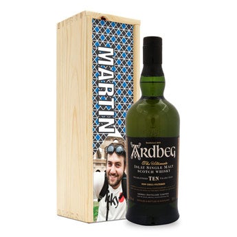Coffret Whisky personnalisé - Ardbeg 10 Ans