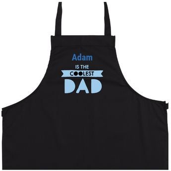 Czarny fartuch kuchenny dla Taty