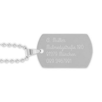 Dog Tag mit Gravur