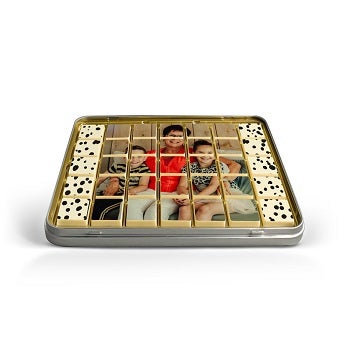 Schokoladen Puzzle - Blechdose