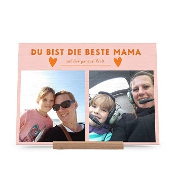 Muttertagskarte - Holz