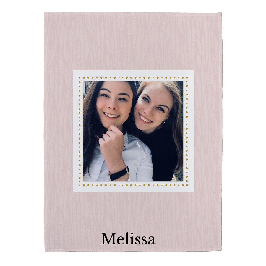 Fleece photo blanket