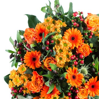 Boeket oranje bloemen