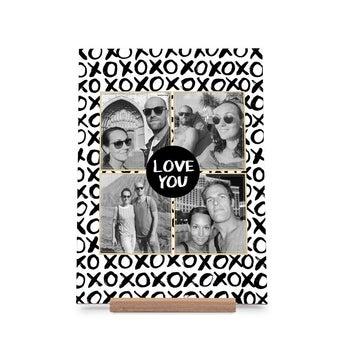 Houten Valentijnskaart