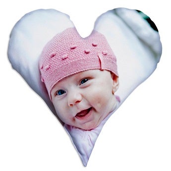 Coussin photo coeur - recto-verso