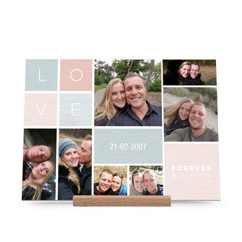 Houten Valentijnskaart