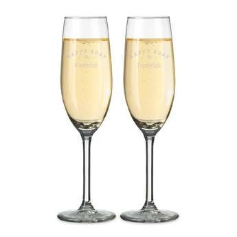 Coupes de champagne gravées