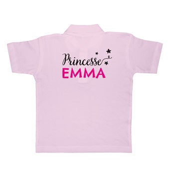Polo personnalisé - Enfant - Rose