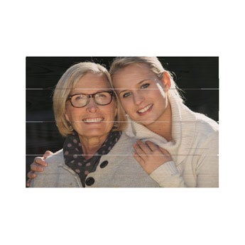 Photo sur planches en bois