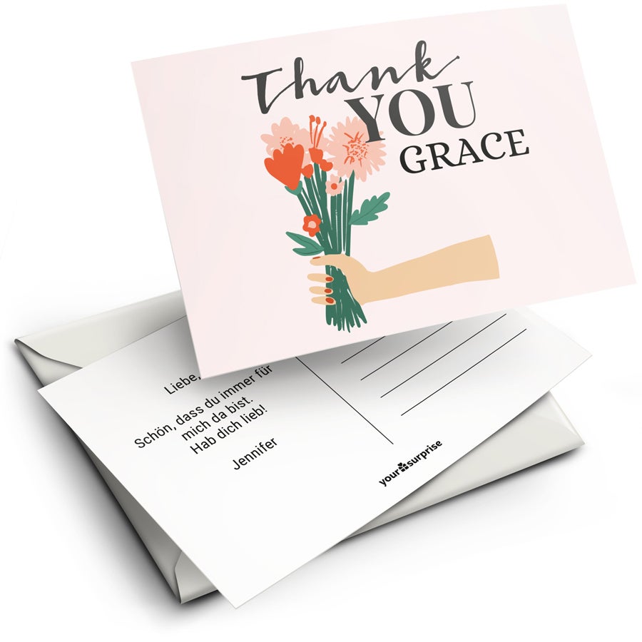 Karten gestalten - Danke